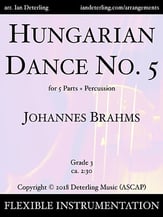 Hungarian Dance No. 5 Concert Band sheet music cover